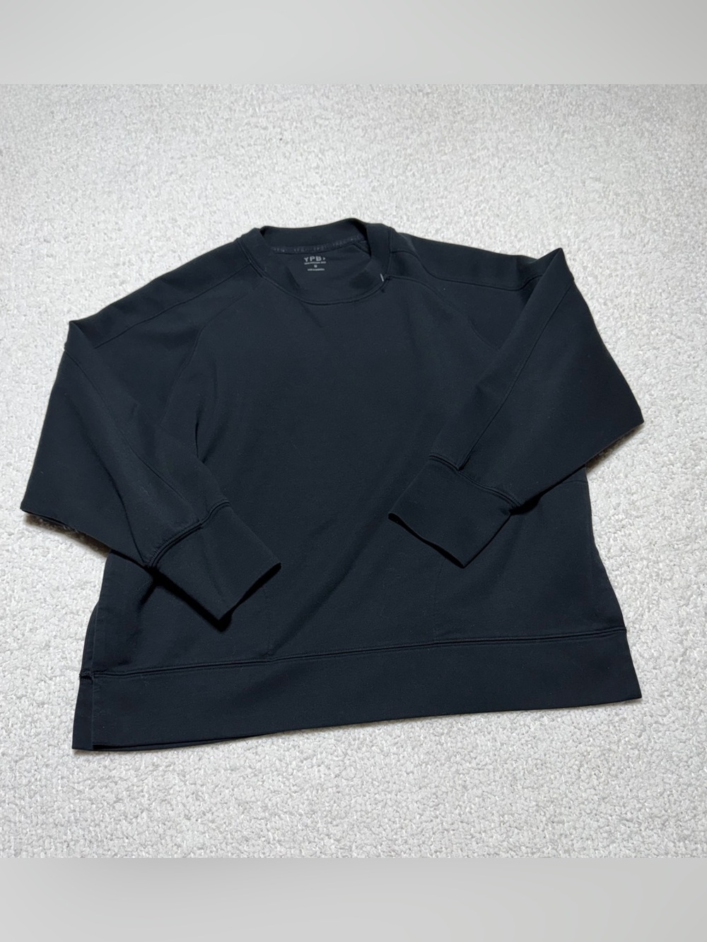 Abercrombie YPB Black Crewneck Sweatshirt Athletic Pullover Size M